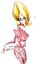 Marsmädchen aus dem Sci-Fi-Film Mars Attacks! (1996) von Tim Burton
